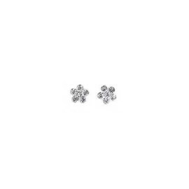 Rossan Sterling Studs Crystal Flower NS4099