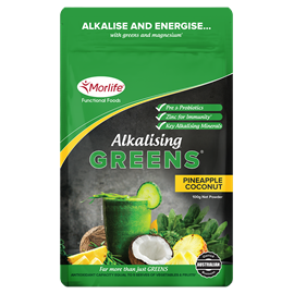 Morlife Alkalising Greens Pineapple Coconut 100g