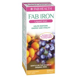 FAB IRON Liquid Iron Oral Liquid 200ml