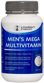 Pharmacy Health Men's Mega Multivitamin 120 Capsules