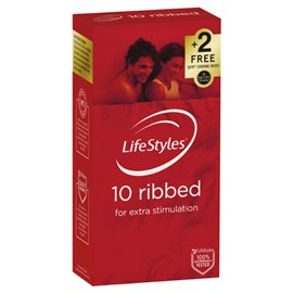 LifeStyles® Ribbed 10 pack