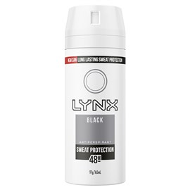 Lynx Antiperspirant Aerosol Black 165ml