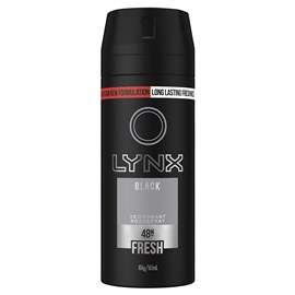 Lynx Deodorant Aerosol Black 165ml
