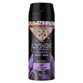 Lynx Deodorant Aerosol Collision Leather + Cookies 165ml