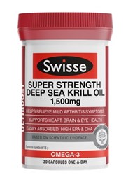 Swisse Ultiboost Super Strength Deep Sea Krill Oil 1500mg 30 Capsule