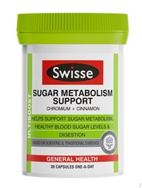 Swisse Ultiboost Sugar Metabolism Support 30 Tablets