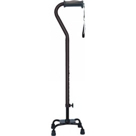 Hugo Large Base Quad Cane - Ebony