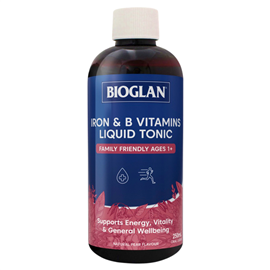 Bioglan Iron & B Vitamins Liquid Tonic 250ml