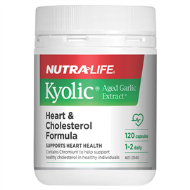 Nutra-Life Kyolic Aged Garlic Extract Heart & Cholesterol Formula 120c