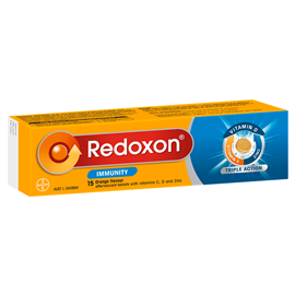 Redoxon Immunity Vitamin Orange Flavoured Effervescent Tablets 15 Pack