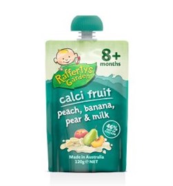 Raffertys 8months CalciFruit Peach Banana