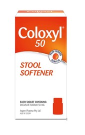 Coloxyl 50mg 100 Tablets