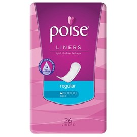 Poise Liners Regular 26
