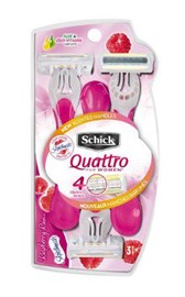 Schick Quattro Women Disposable 3 Packs