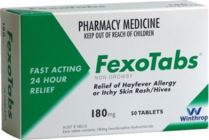 Fexotab Tab 180mg 50 Tablets