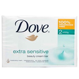 Dove Extra Sensitive Beauty Cream Bar 100g x 2 Pack
