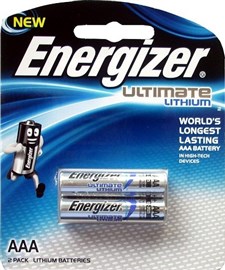 Energizer Lithium AAA Battery L92BP2T 2 Pack