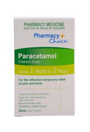 Pharmacy Choice Paracetamol Children's Drops 20ml