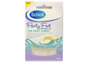 Scholl Party Feet Gel Toe Post Strips