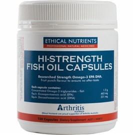Ethical Nutrients Hi-Strength Fish Oil 120 Capsules