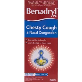 Benadryl Pe Chesty Cough & Nasal Congestion 200ml