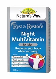 Nature's Way Rest & Restore Night Multivitamin for Men 60 Tablets