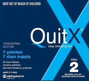 QuitX Patch 14mg 24hr 7