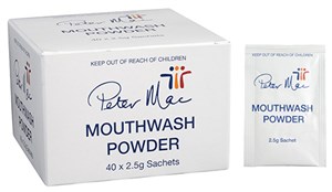 Peter Mac Mouth Wash Sachet 21g 40 Packs