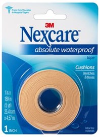 Nexcare Waterproof Tape 25.4mm x 4.5m