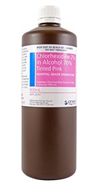 Orion Chlorhexidine 2% in Alcohol 70% Tinted Pink 500ml