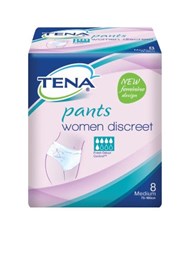 Tena Pants Women Discreet Medium 8 Counts