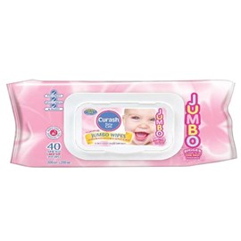 Curash Fragrance Free Baby Wipes Jumbo 40