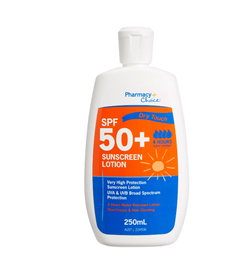 Pharmacy Choice Dry Touch SPF50+ Sunscreen Lotion 250mL