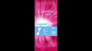 Carefree Plus Incontinence Liners Regular 28 Packs