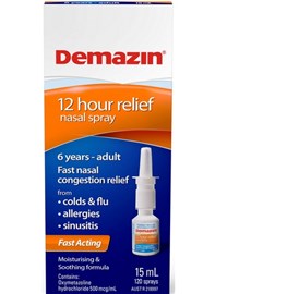 Demazin 12hr Relief Nasal Spray 15ml