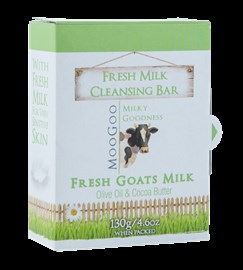 Moo Goo Cleansing Bar Fresh Goats Milk Soap 130g