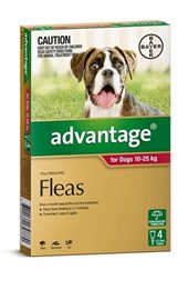 Advantage Flea Treatment For Dogs 10-25kg 4 Tablets