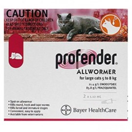 Profender Allwormer for Large Cats  5-8kg