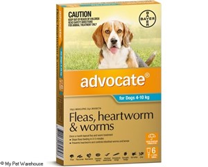 Advocate Flea, Heartworm And Worm Treatment for Dogs 4-10kg Aqua