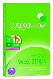 Waxaway Ready To Use Wax 20 Body Strips