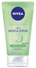Nivea Visage 2in1 Wash & Scrub 150mL