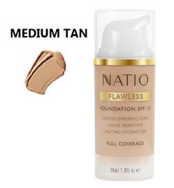 Natio Flawless Foundation SPF 15 Medium Tan