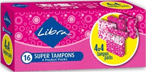 Libra Tampon Super Pocket 16 Pack