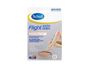 Scholl Flight Socks Ladies Beige 4 - 6