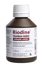 Riodine Povidone-Iodine Solution (10% Hospital) 100ml