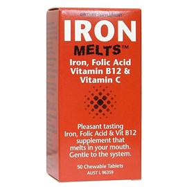 Iron Melts Chewable 50 Tablets