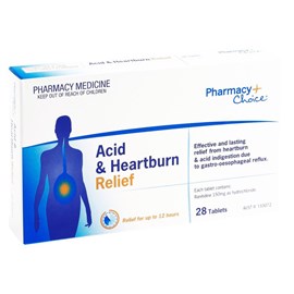 Pharmacy Choice Acid & Heartburn Relief 28 Tablets