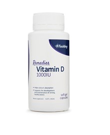 Faulding Remedies Vitamin D 1,000 IU 100 Capsules
