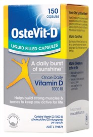 Ostevit D Liquid Filled 150 Capsules