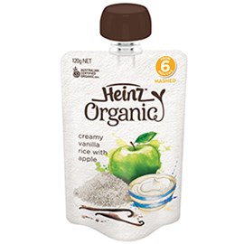 Heinz Organic Creamy Vanilla Rice 120g